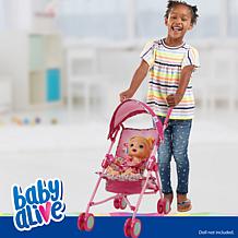 Baby Alive Doll Stroller with Retractable Canopy & Safety Harness
