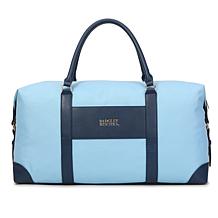 Badgley Mischka Barbara Canvas Tote Weekender Travel Bag