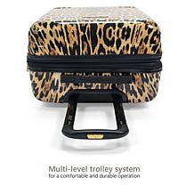 Badgley Mischka Leopard 3-Piece Expandable Luggage Set