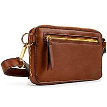 Badgley Mischka Leopard Vegan Leather Pouch Belt Bag