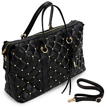 Badgley Mischka Quilted Travel Tote Weekender Bag