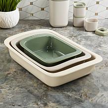 Balance 1.27qt Rectangular Stone Baking Dish - Sage 