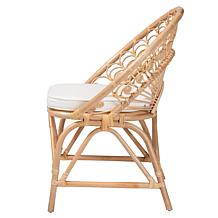 bali & pari Abriella Modern Bohemian Peacock Accent Chair