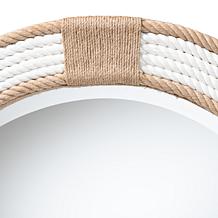 bali and pari Adita 35.4" Round Rope Wall Mirror