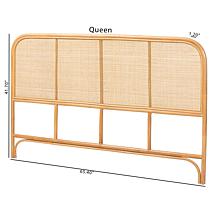 bali and pari Agota Rattan Headboard - Queen