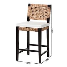 bali & pari Alise Modern Bohemian Counter Stool
