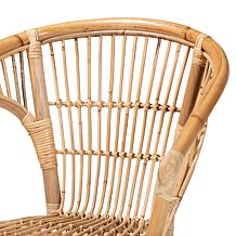 bali & pari Alleta Modern Bohemian 2-Piece Dining Chair Set