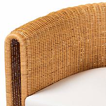 bali and pari Carina Rattan Barrel Dining Chair