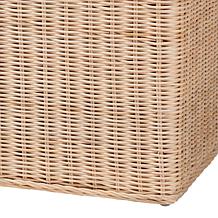 bali and pari Damita Rattan Storage Bench with Lid