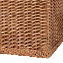 bali and pari Eamon Rattan Storage Bench with Cushion