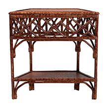 bali and pari Gaspar Rattan Console Table