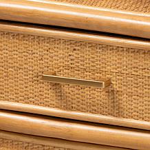 bali and pari Mairen Arched Rattan Storage Cabinet