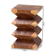 bali and pari Malati Suar Wood Side Table