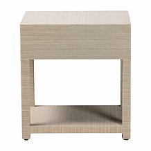bali and pari Nata 1-Drawer Nightstand with Woven Grasscloth