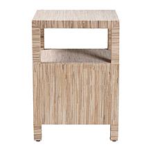 bali and pari Paine Bohemian Grasscloth Nightstand - 26" x 18" x 18" 