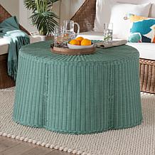bali and pari Palm Green Rattan Coffee Table