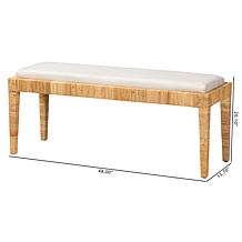 bali & pari Sofia Modern Bohemian Bench