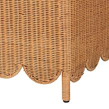 bali and pari Teresa Rattan Ottoman Bench