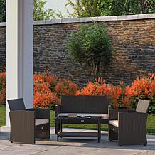 Balkene Home Ashville 4-piece Wicker Patio Set