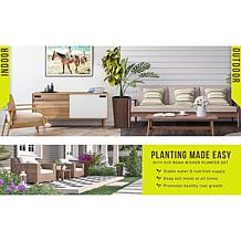 Balkene Home Noah Round Wicker Planter 2-Piece Set - Mocha