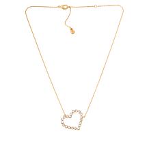 BAUBLEBAR Clear Crystal Asymmetrical Heart Necklace