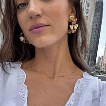 BAUBLEBAR Floral J-Hoop Earrings