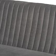 Baxton Studio Alvis Mid-Century Upholstered 3-Piece Dining Nook Set