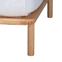 Baxton Studio Calhoun Japandi Queen Wood Platform Bed Frame