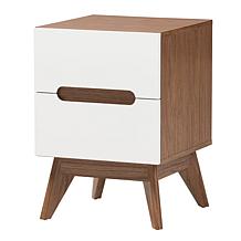Baxton Studio Calypso Mid Century Modern Wood 3 Piece Storage Set