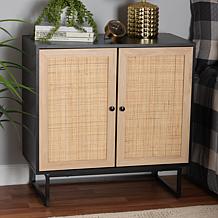 Baxton Studio Declan Mid Century Wood 2 Door Storage Cabinet