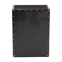 Baxton Studio Jaelyn Vintage-Inspired Wood & Canvas End Table