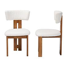 Baxton Studio Kyren Boucle Dining Chair Set