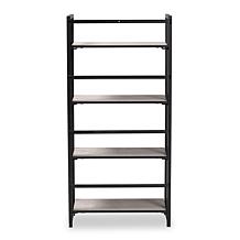 Baxton Studio Lakota Modern Industrial Metal 4-Tier Display Shelf
