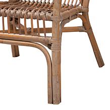 Baxton Studio Lamaria Modern Bohemian Rattan Armchair