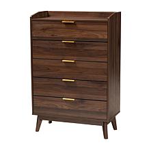 Baxton Studio Lena Mid Century Finished Wood 3 Piece Storage Set