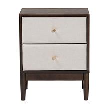 Baxton Studio Nikolai 23" Mid-Century Wooden Nightstand