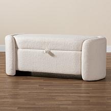 Baxton Studio Oakes Modern Upholstered Storage Bench