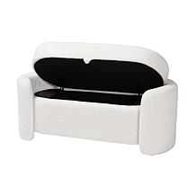 Baxton Studio Oakes Modern Upholstered Storage Bench