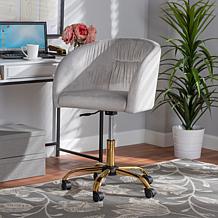 Baxton Studio Ravenna Contemporary Fabric Swivel Office Chair