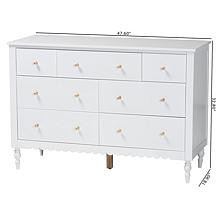 Baxton Studio Roni White Dresser