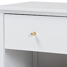 Baxton Studio Roni White Nightstand