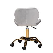 Baxton Studio Savara Contemporary Fabric and Metal Swivel Office Chair