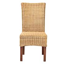 Baxton Studio Shamara Modern Bohemian Rattan and Wood Dining Chair