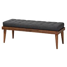 Baxton Studio Valencia Mid Century Fabric Full 2 Piece Bedroom Set