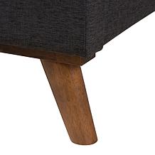 Baxton Studio Valencia Mid Century Fabric Queen 2 Piece Bedroom Set