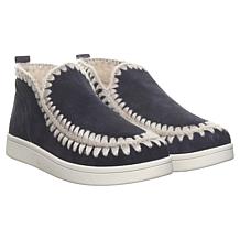 BEARPAW® Chrishell Suede Crochet Bootie w/Rain Repellent
