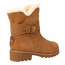 BEARPAW® Kathleen Suede Heeled Boot with Rain Repellent