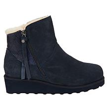 bearpaw megan suede wedge bootie