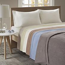 Beautyrest Electric Micro Fleece Heated Blanket Heated Blanket Ivor...