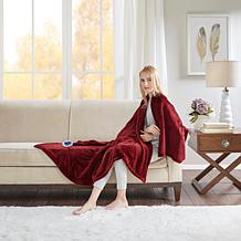 Beautyrest Heated Plush Knitted Microlight Oversized Throw